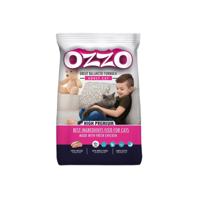 OZZO High Premium Adult Cat Dry Food With Fresh Chicken 10 Kg removebg preview