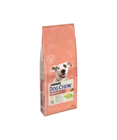 Purina Dog Chow Sensitive مع السلمون 14 كجم