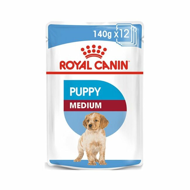 royal canin medium puppy pouch new one